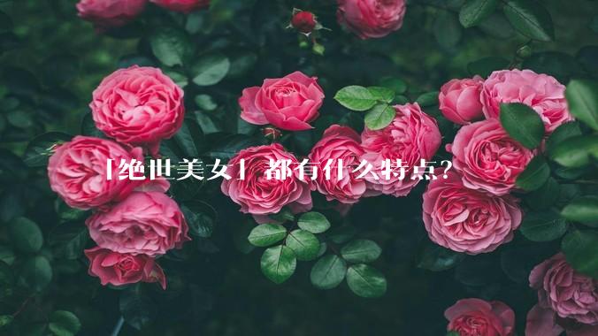 「绝世美女」都有什么特点？