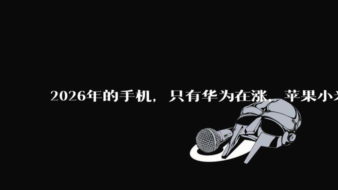 2026年的手机，只有华为在涨，苹果小米VO都在跌，凭什么？_品牌_其它_销量