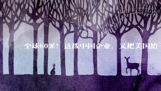 全球60%！这拨中国企业，又把美国给干慌了_良率_秘密_一家