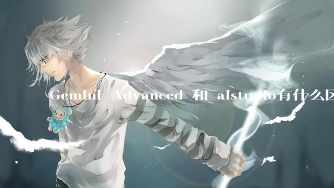 Gemini Advanced 和 aistudio有什么区别？