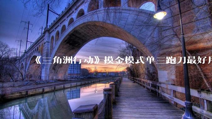 《三角洲行动》摸金模式单三跑刀最好用的角色是蜂医还是威龙？