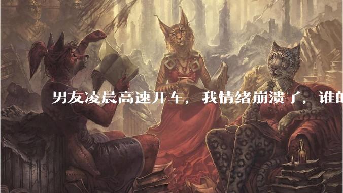 男友凌晨高速开车，我情绪崩溃了，谁的错?